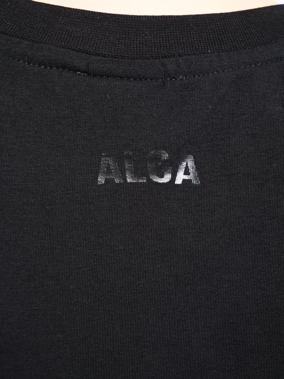 Черный футболка женская ALGA