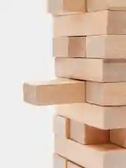 Настольная игра дженга, падающая башня, каланча 54 детали 28 см