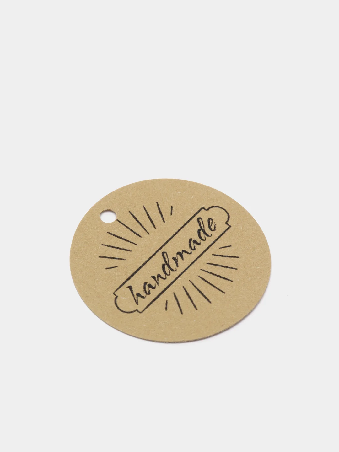 Синий бирка "handmade"