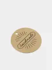 Синий бирка "handmade"