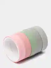 Оливковый скотч декоративный, клейкие ленты, интенсив, в наборе 5 шт, 1 см х 2 м, рисовая бумага