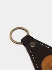 Брелок для ключа кожаный, трёхслойный, с логотипом