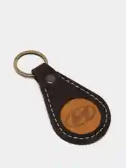 Брелок для ключа кожаный, трёхслойный, с логотипом