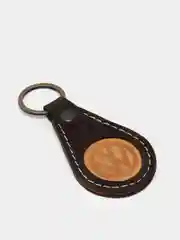 Брелок для ключа кожаный, трёхслойный, с логотипом