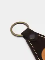 Брелок для ключа кожаный, трёхслойный, с логотипом