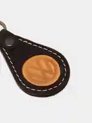 Брелок для ключа кожаный, трёхслойный, с логотипом
