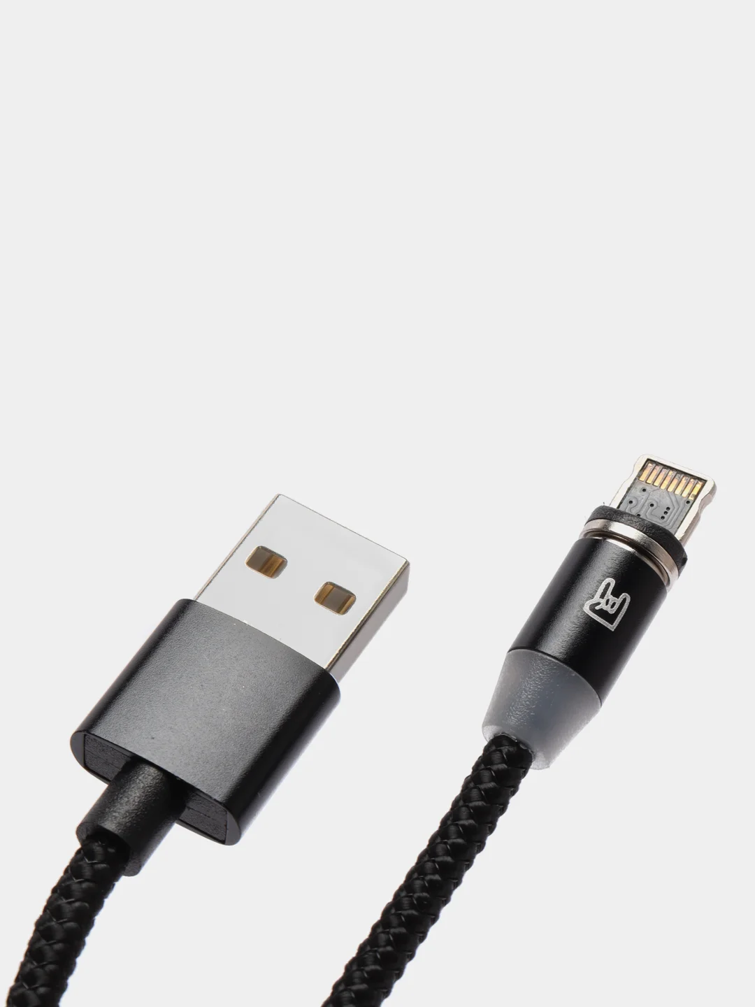 Черный кабель магнитный комплект Apple IPhone 8pin/lightning айфон Type C Honor Xiaomi Samsung)
