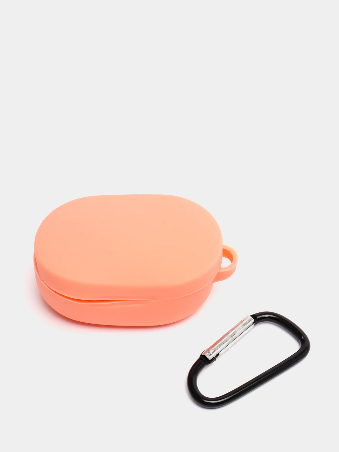 Коралловый меланж силиконовый чехол для Xiaomi Redmi AirDots/AirDots S /AirDots 2 с карабином