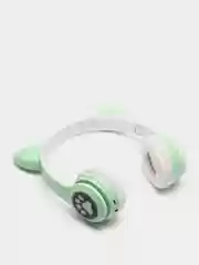 Тёмно-бирюзовый наушники беспроводные Bluetooth c кошачьими ушками CAT EAR STN-28