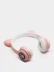 Розовый наушники беспроводные Bluetooth c кошачьими ушками CAT EAR STN-28
