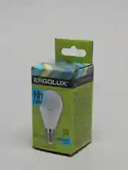 Лампа светодиодная Ergolux Е14, 9 Вт, "Шар" LED-G45-9W-E14