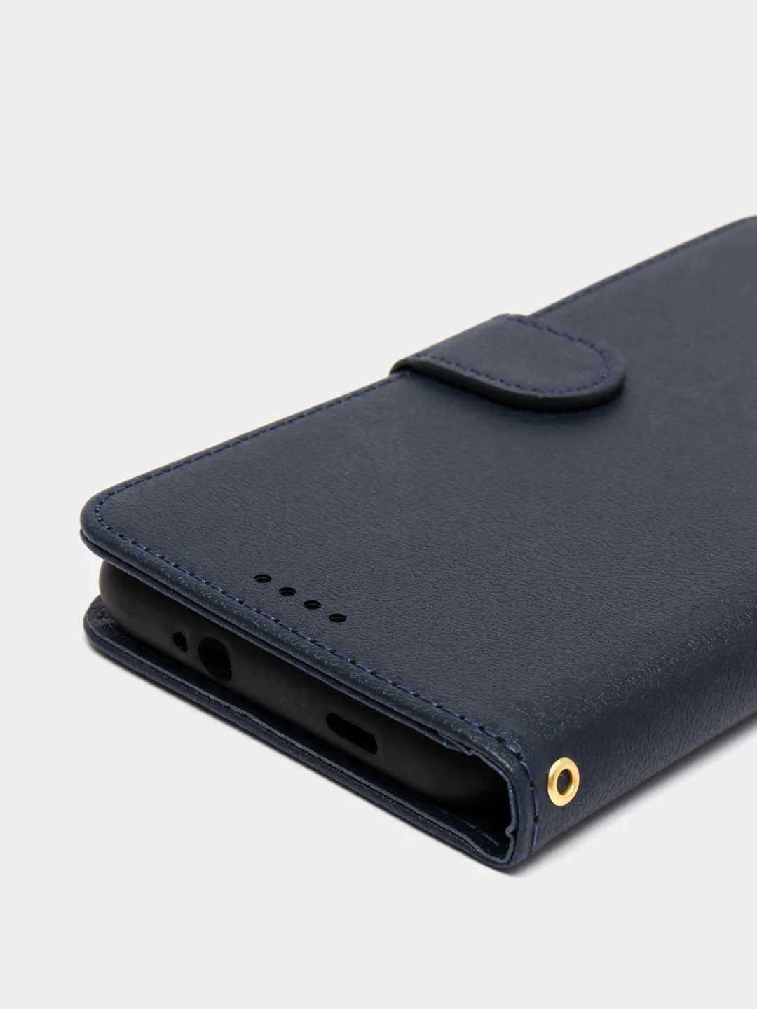 Темно-синий кожаный (PU) чехол книжка Xiaomi Redmi 9T ( Редми 9Т )