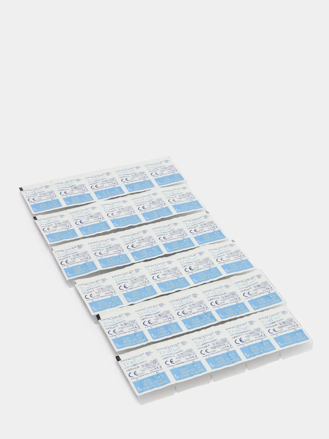 Контактные линзы 1-Day Acuvue TruEye, 30 линз, R 8,5, -0,5, - -12,0