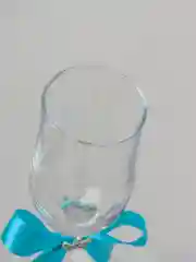 Свадебные бокалы в бирюзовом цвете с короной