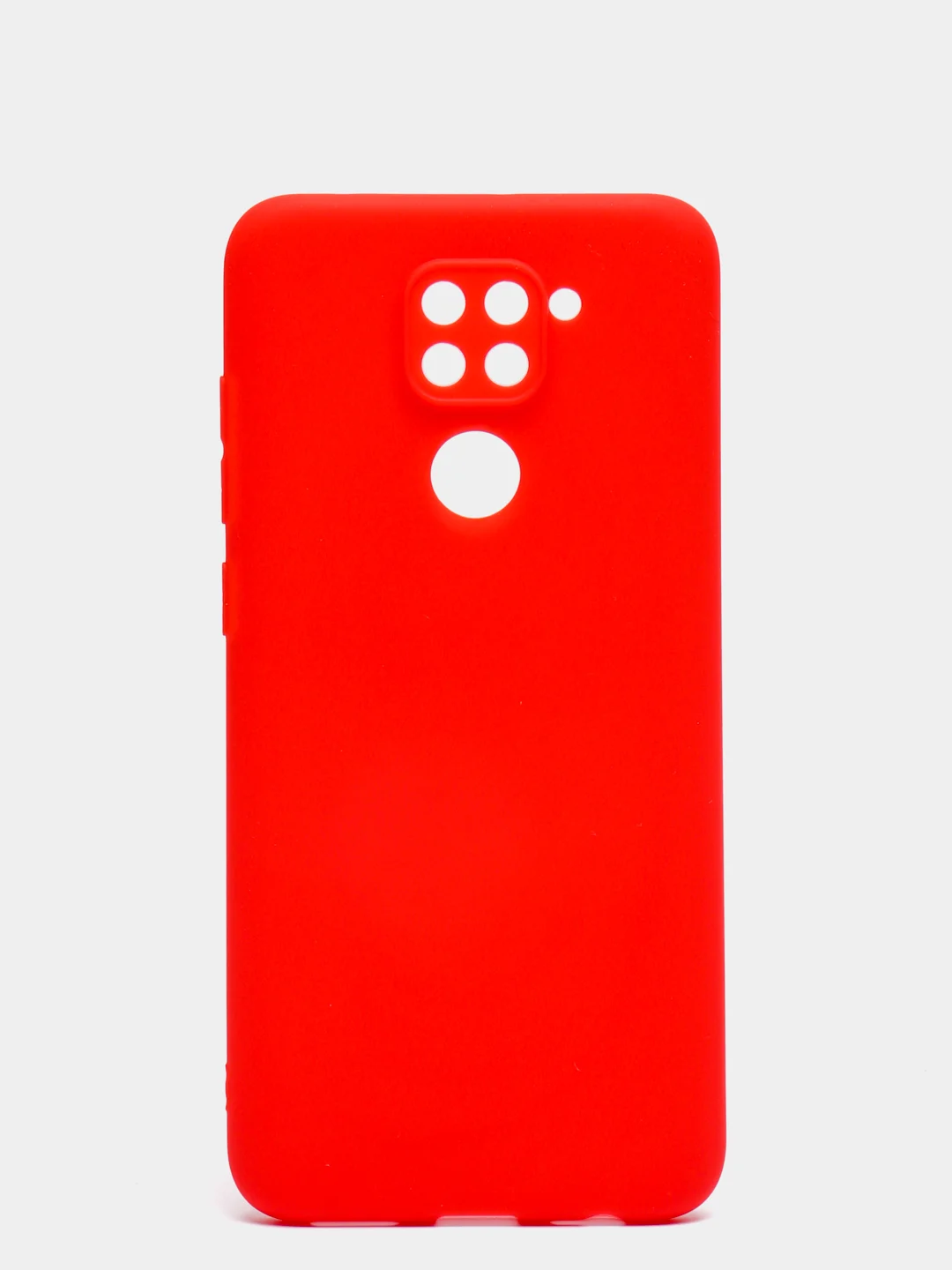 Алый чехол для Xiaomi Redmi Note 9, Сяоми Редми Нот 9 силиконовый, цветной матовый