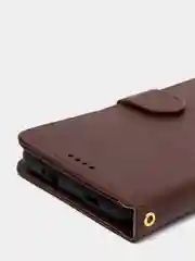 Коричневый кожаный (PU) чехол книжка Xiaomi Redmi 9T ( Редми 9Т )