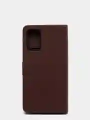 Коричневый кожаный (PU) чехол книжка Xiaomi Redmi 9T ( Редми 9Т )