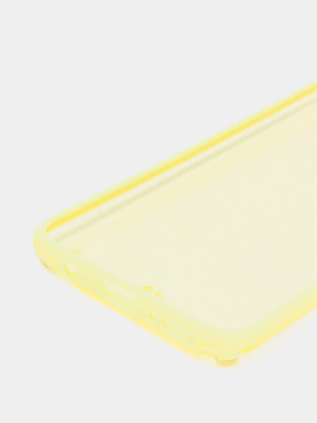 Желтый чехол для Samsung Galaxy A50  с  блестками