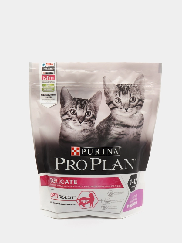 Корм PRO PLAN Delicate KITTEN OPTI DIGEST для КОТЯТ с чувств. пищ. индейкой 400гр