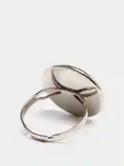Серебряный основа для кольца, для заливки эпоксидной смолой