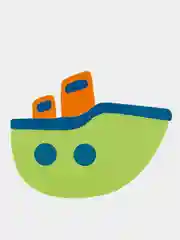 Зеленый мини коврик сквидопоп для ванны - игрушка для купания на присосках