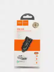 Черный автомобильное зарядное устройство HOCO Z32A быстрая зарядка QC3.0 (1xUSB, до 4A)