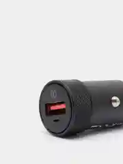 Черный автомобильное зарядное устройство HOCO Z32A быстрая зарядка QC3.0 (1xUSB, до 4A)
