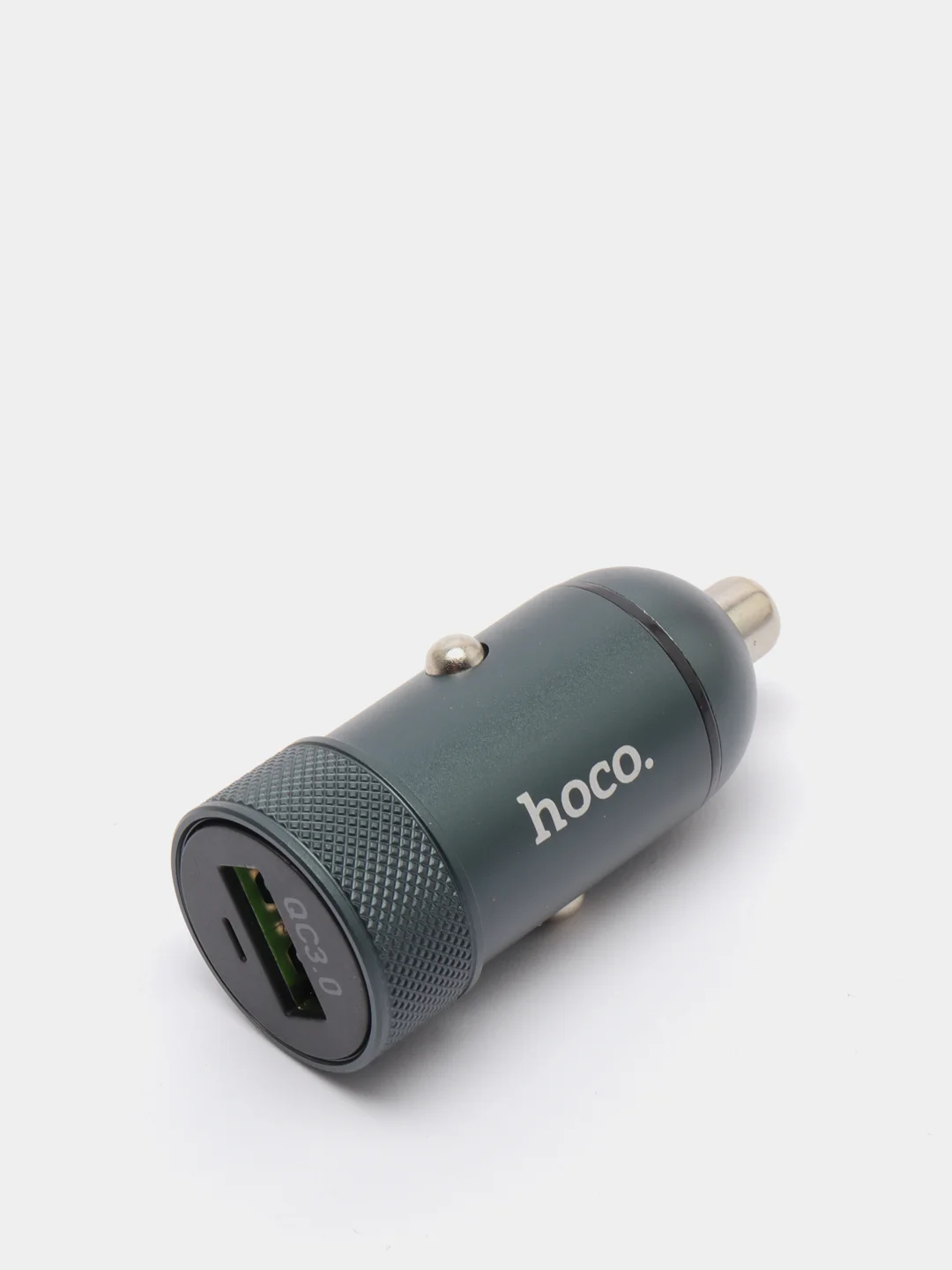 Серый автомобильное зарядное устройство HOCO Z32, быстрая зарядка QC3.0, 1 x USB, 3A, 18W