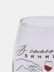 Бокал для вина "В семье не без винишка" 350 мл