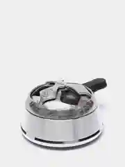 Калауд для кальяна универсальный Kaloud Lotus, с крышкой, серебро, жаростойкий