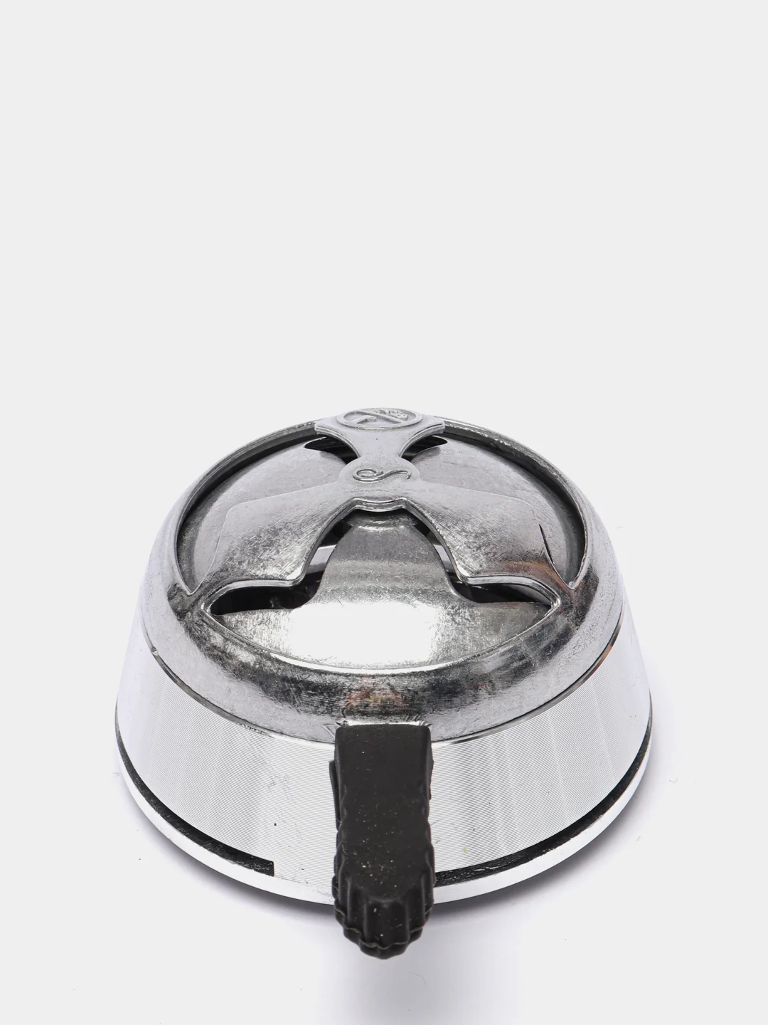 Калауд для кальяна универсальный Kaloud Lotus, с крышкой, серебро, жаростойкий