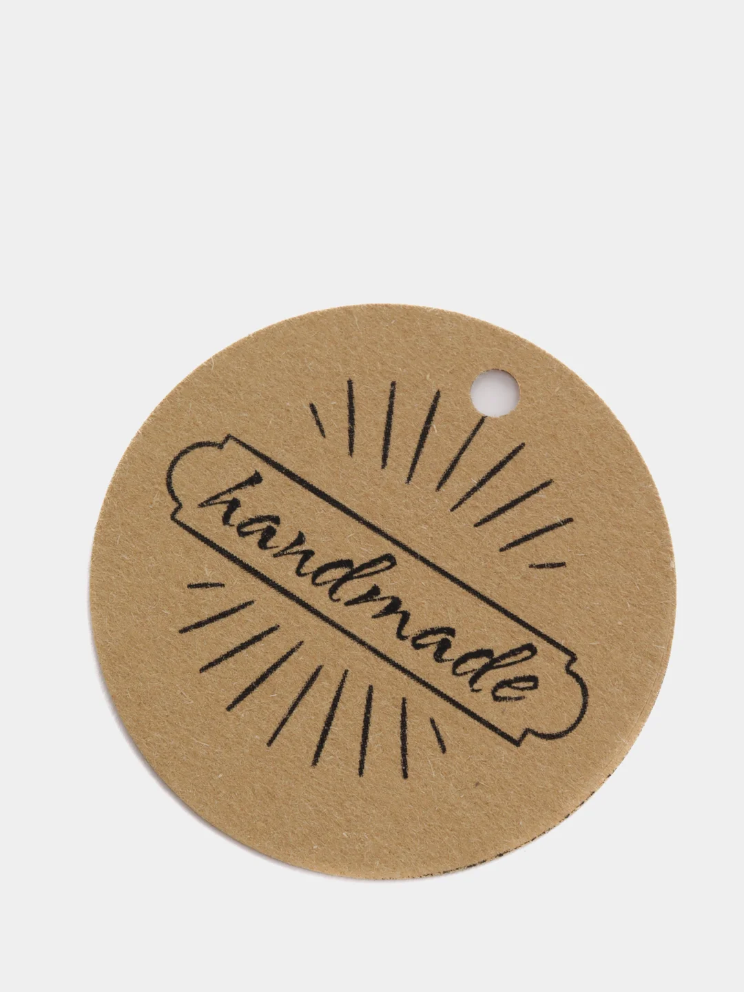 Синий бирка "handmade"