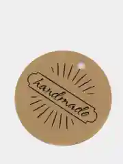 Синий бирка "handmade"