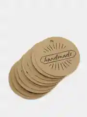 Синий бирка "handmade"
