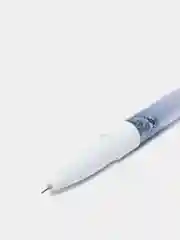 Голубой ручка гелевая с блестками, с единорогом и фламинго