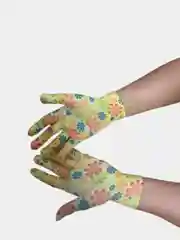 Желтый перчатки садовые нейлоновые