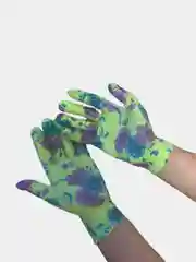 Зеленый перчатки садовые нейлоновые