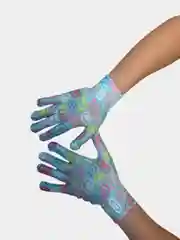 Синий перчатки садовые нейлоновые