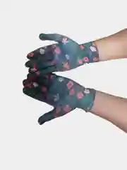 Черный перчатки садовые нейлоновые