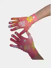 Красный перчатки садовые нейлоновые