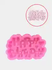 Аметистовый силиконовая форма "Happy birthday"