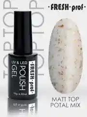 Топ без липкого слоя, Закрепитель/Топовое покрытие Fresh Prof Top Matt Potal Mix10 ml