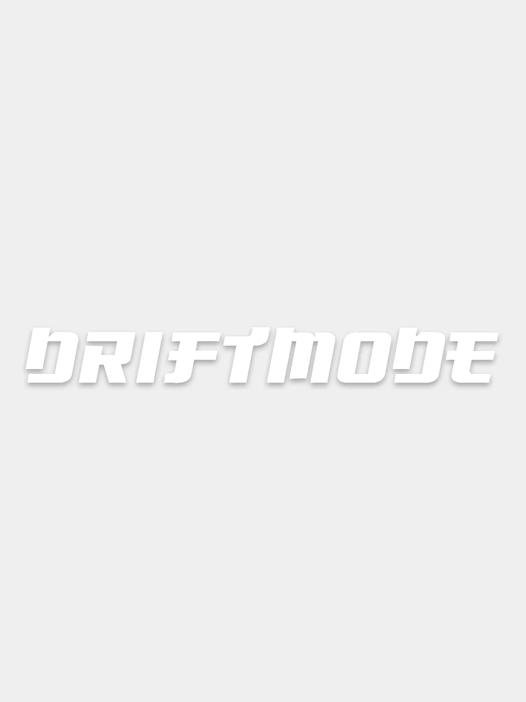 Белый наклейка Driftmode