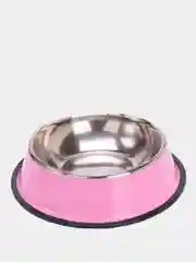 Розовый миска для собак и кошек нержавейка