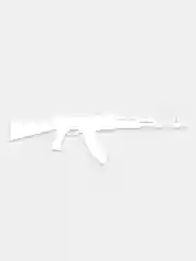 Белый наклейка "Калаш АК-47"