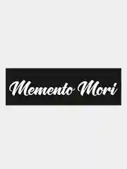 Белый наклейка Memento Mori