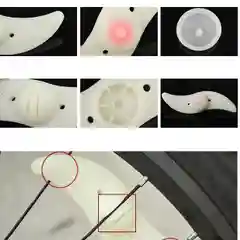 Белый фонарь на спицы для велосипеда