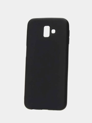 Чехол для Samsung J6+ Plus черный, силиконовый