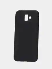 Чехол для Samsung J6+ Plus черный, силиконовый