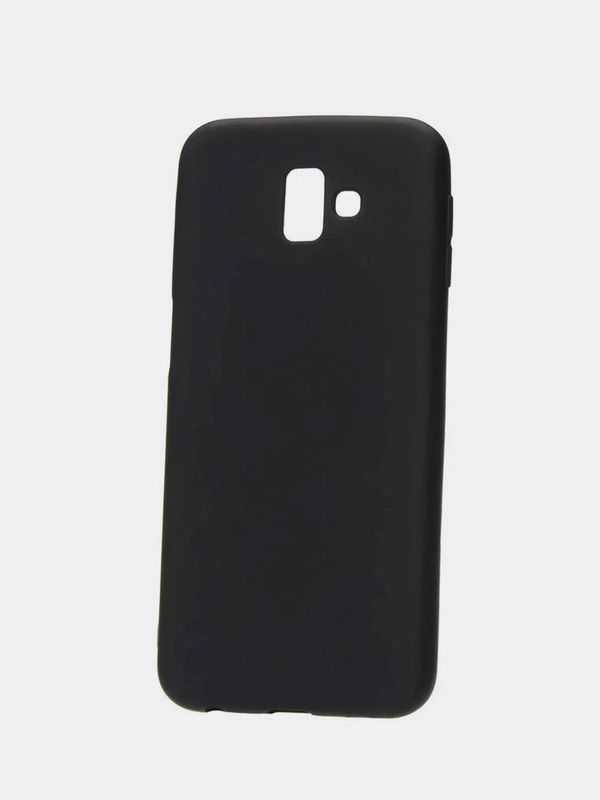 Чехол для Samsung J6+ Plus черный, силиконовый